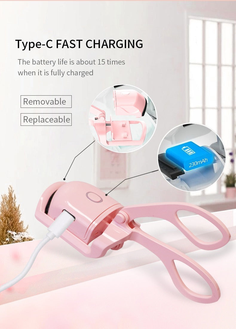 Automatic eyelash curler | Electric Eyelash Curler, Eye Beauty Makeup Tools, Long Lasting Curling (random Color)