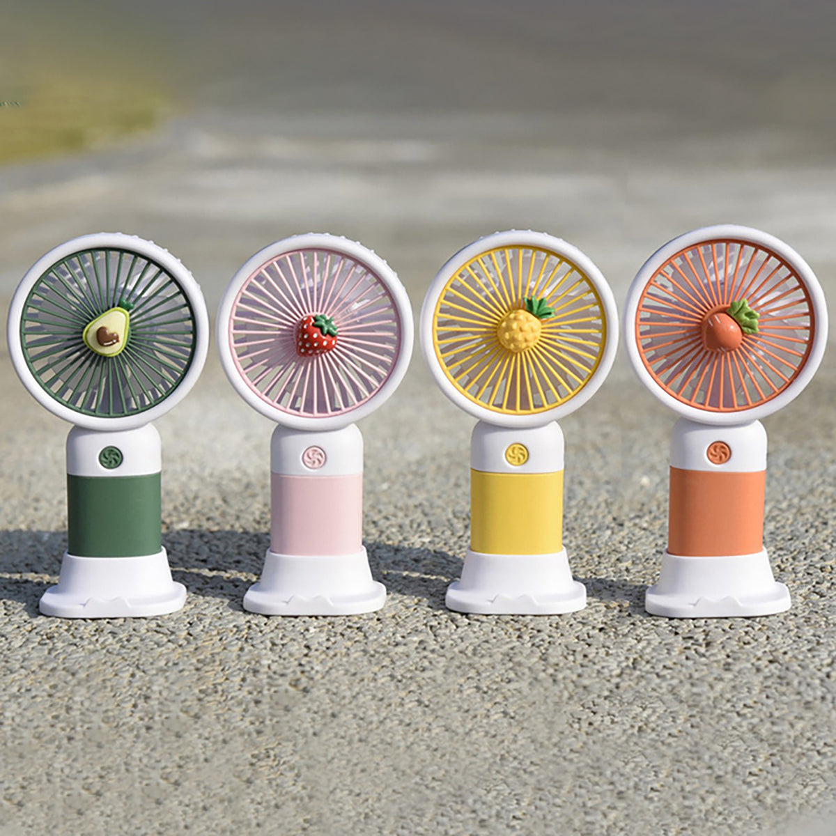 Mini Fan Multifunctional Cool Summer Fruit Cartoon Handheld Mini Fan(random color )