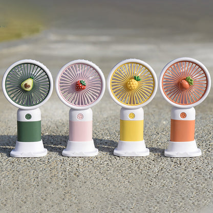 Mini Fan Multifunctional Cool Summer Fruit Cartoon Handheld Mini Fan(random color )