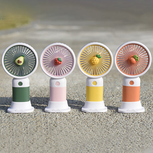Mini Fan Multifunctional Cool Summer Fruit Cartoon Handheld Mini Fan(random color )